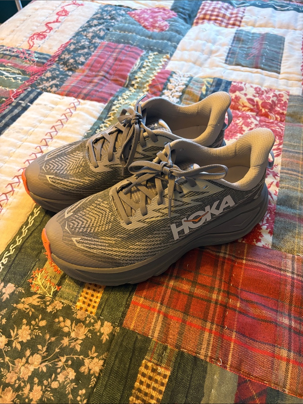 HOKA Women’s Gray/Brown Running Shoes